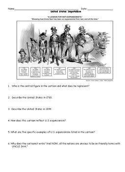 This political cartoon analysis activity examines the implications of the United States not joining the League of Nations (the brainchild of U. . Imperialism political cartoon worksheet answers